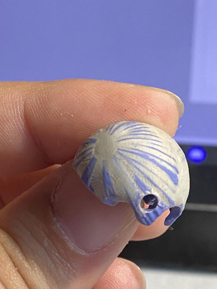 後頭部パーツを加工