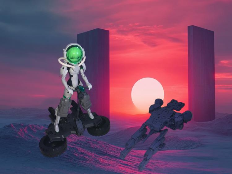 スペースクラフト、ホイールモービルと共に